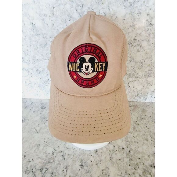 Vintage Mickey Mouse Goofy’s Hat Co‎ Made in USA Beige Cap Hat Suede - Picture 1 of 12